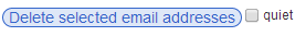 Delete Selected Email Addresses