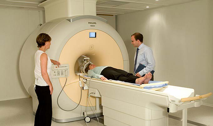 One of the CIVI 3 Tesla MRI scanners
