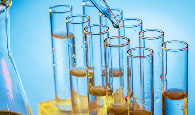 Laboratory beakers and glassware
