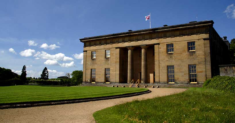 A photograph of Belsay Hall in Northumberland