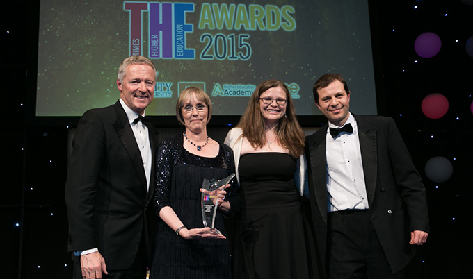 Newcastle University Student Wellbeing Service wins Outstanding Student Support category at Times Higher Education Awards.  