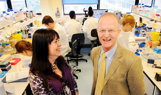 Nicola Parker and Doug Turnbull, Professor of Neurology and a consultant at Newcastle Hospitals NHS Foundation Trust, Newcastle University