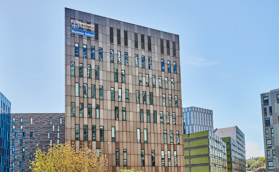 Newcastle University Business School building.