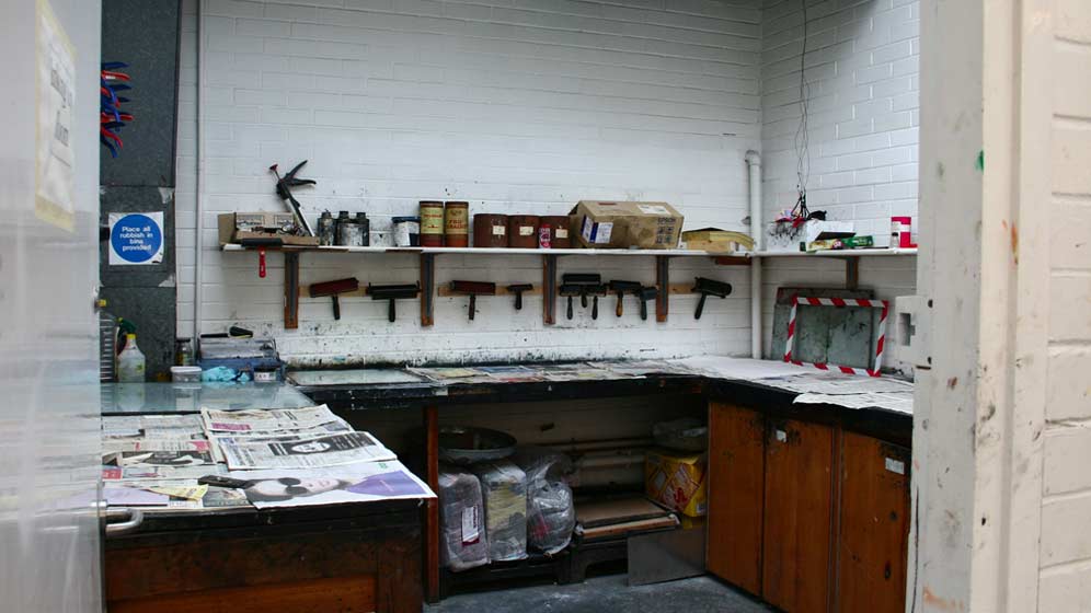 Printmaking etching workshop