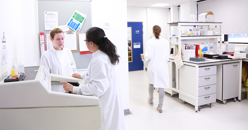 Researchers working in Newcastle Biobanks