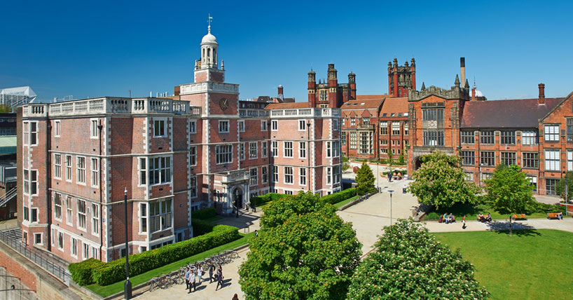 Newcastle University campus - aerial