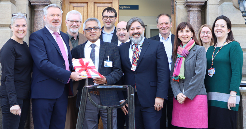 Representatives of Newcastle University, NTW, the British Council and Northumbria Healthcare NHS Foundation Trust, at the launch of NEESAMA’s inaugural report