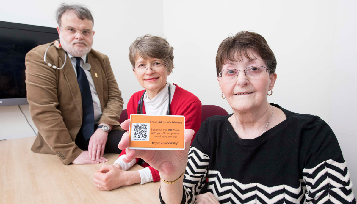 (L-R) Dr Andrew Colman, Dr Jolanta Weaver and Mrs Pauline Copeland