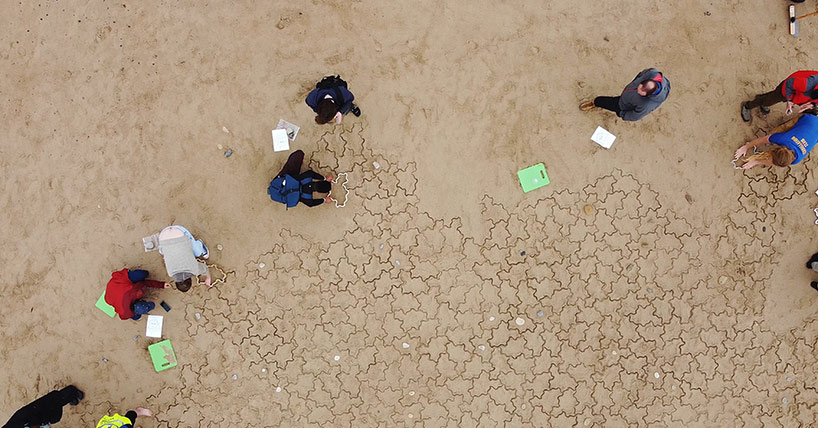Volunteers help turn Whitley Bay beach into maths experiment image
