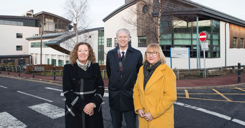 (L-R) Dame Jackie Daniel, Prof Chris Day, Pat Richie