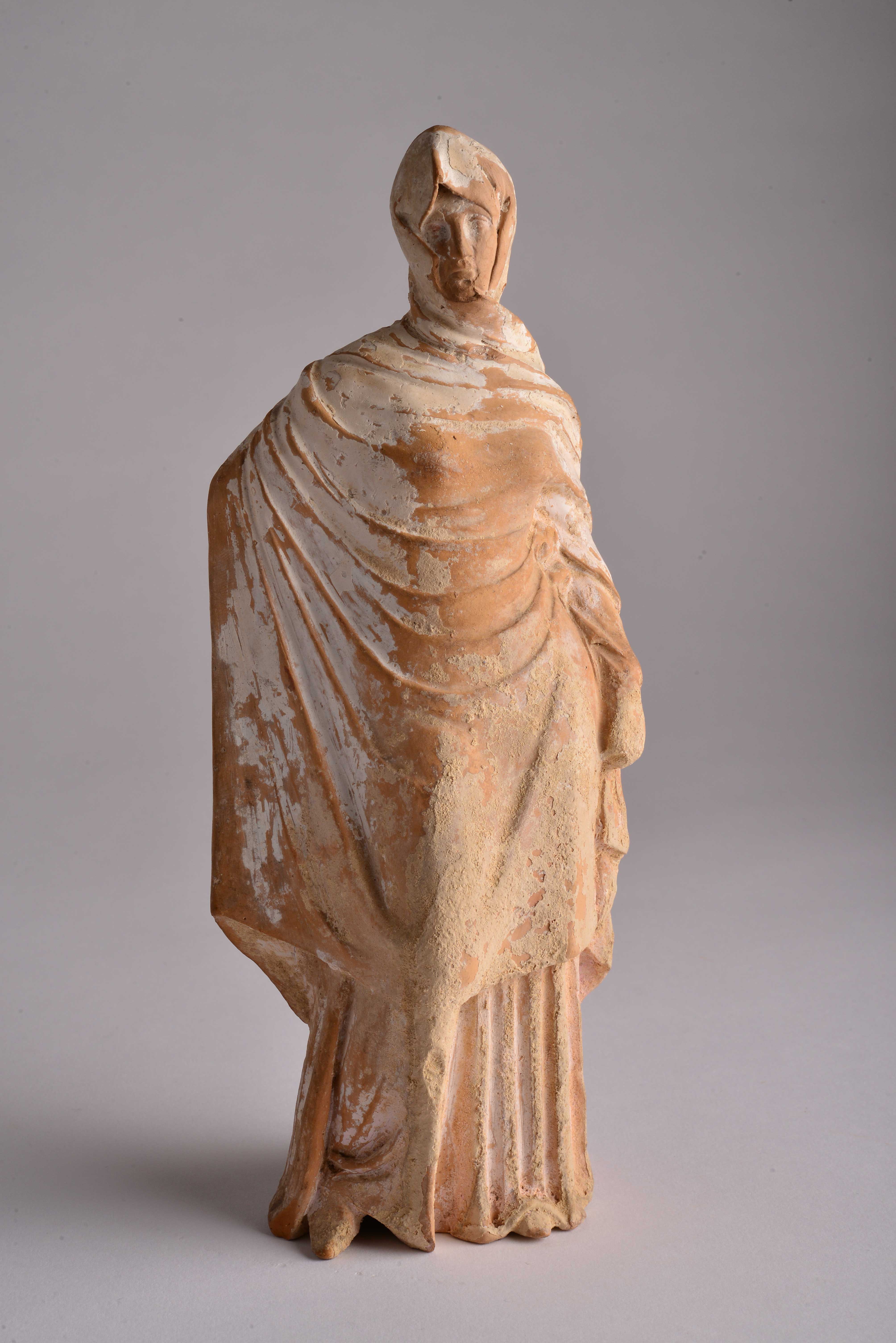 Figurine of veiled woman from the Shefton Collection
