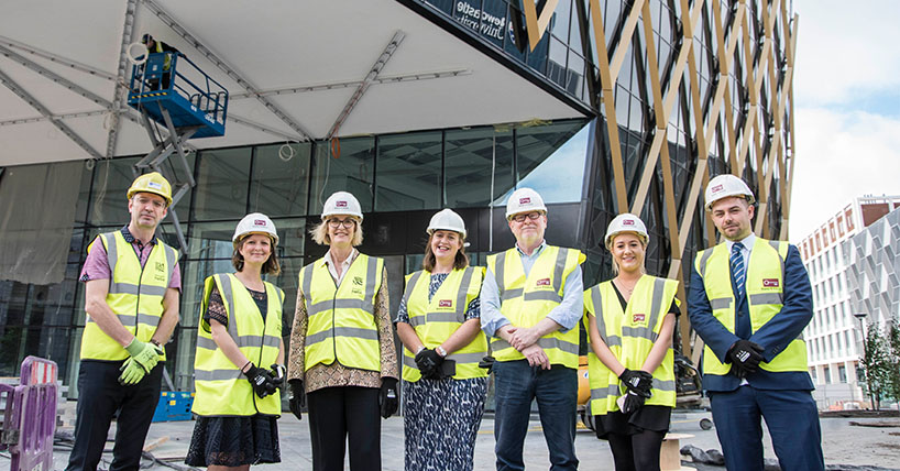 On visit to the site James said that Newcastle University was playing a key role in maintaining Newcastle’s reputation as a leading UK smart city. 