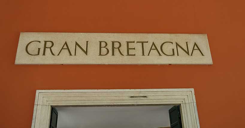 The British Pavilion sign at the Venice Biennale by Bruno-Bleu---stock.adobe
