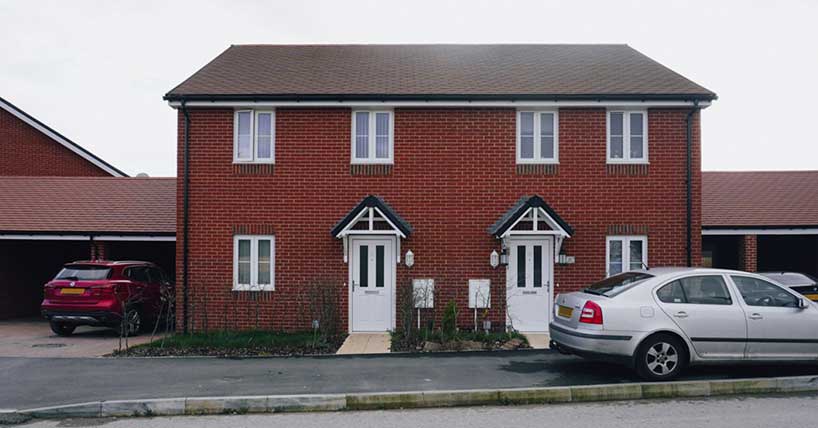 A picture of modern semi detached homes A picture of modern semi detached homes