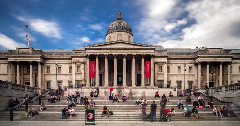 The National Gallery in Trafalgar Square