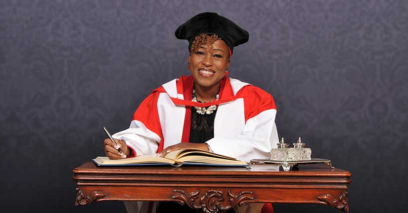 Dr Shola Mos-Shogbamimu is made an Honorary Doctor of Civil Law