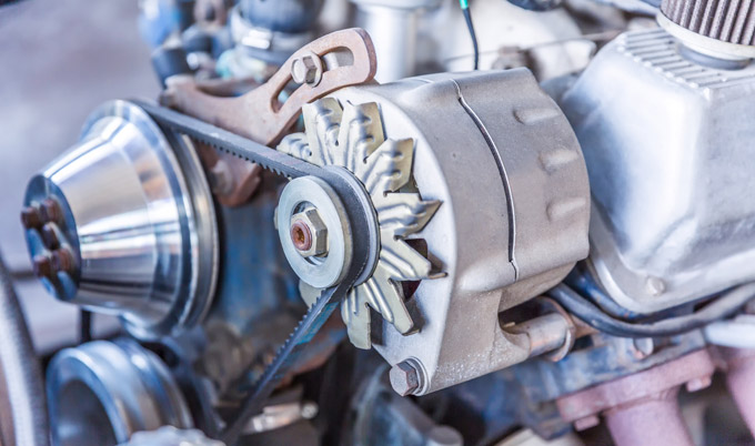 The power engine machine of a car The power engine machine of a car