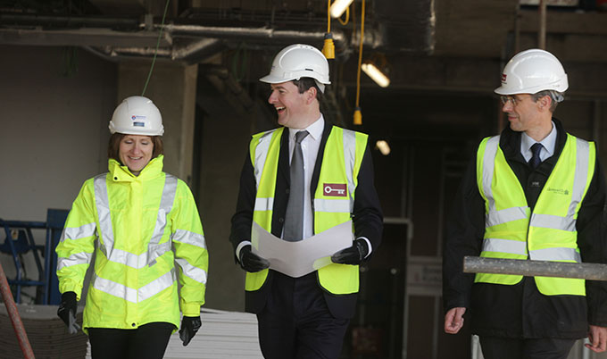 George Osborne visits Science Central