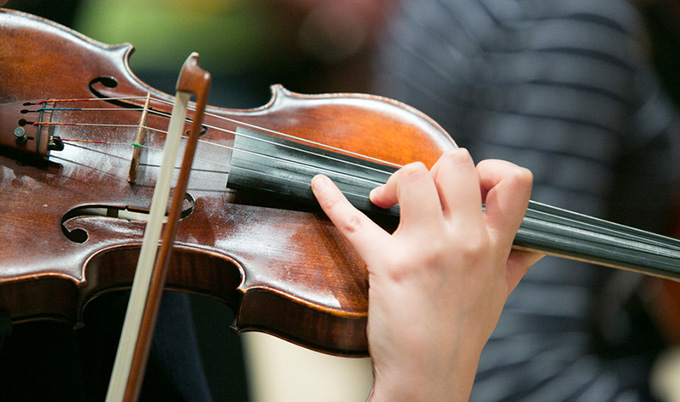 a violin