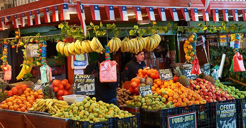A Chilean market stall.