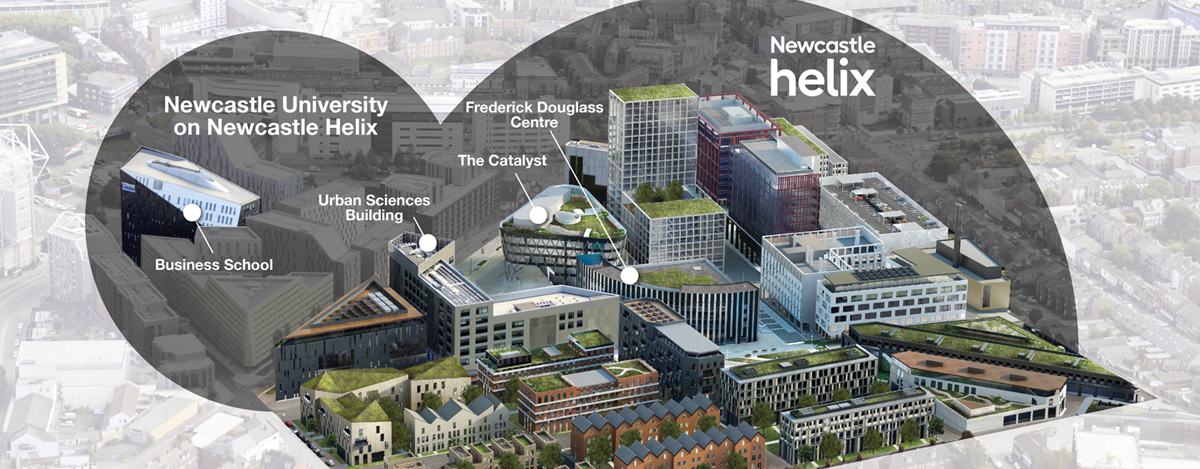 The Newcastle Helix site in the city.