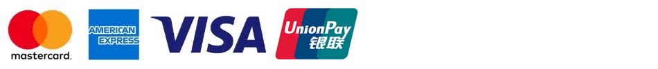 Visa, mastercard, UnionPay, American Express