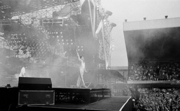 Queen on stage at St James