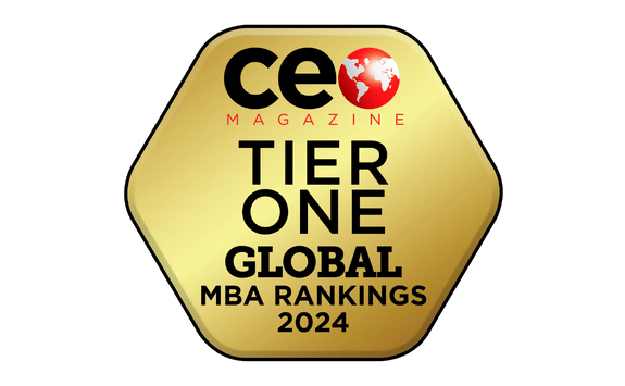 The CEO Magazine Tier One Global MBA Rankings 2024 logo