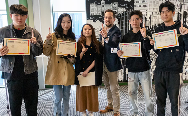 Group photo of winning team 1 from IBM competition June 2025