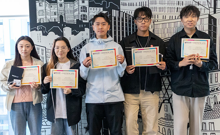 Group photo of winning team 4 from IBM competition June 2025
