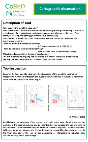 image of cartographic observation instructions