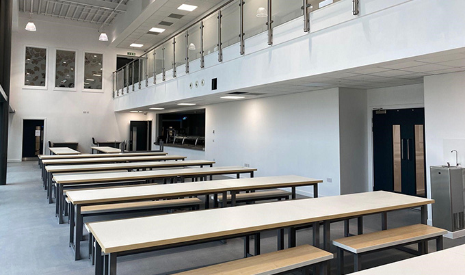 school dining area