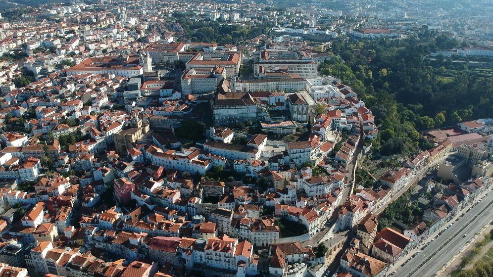 University of Coimbra aerial view