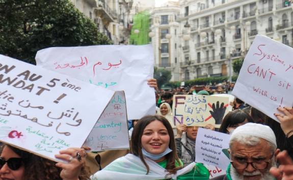 people on a protest