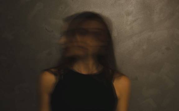 blurred photo of a woman