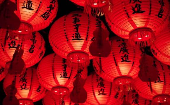 red Chinese lanterns