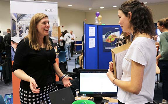 Students explore one of the engineering career events that are available to our undergraduate students.