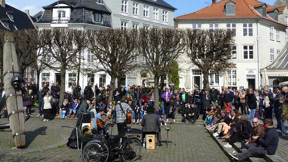 Students on a human geography field trip to Copenhagen.