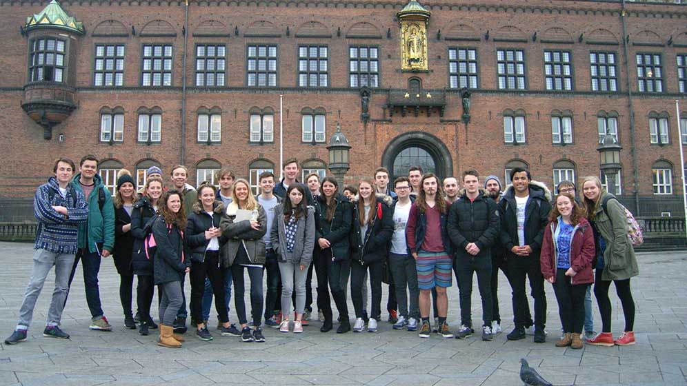 Students on a human geography field trip to Copenhagen