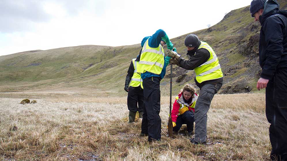 Students on a geography field trip to the Lake District