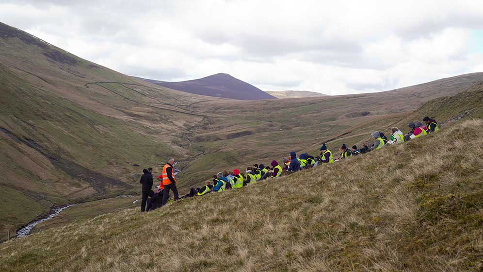Students on a geography field trip to the Lake District