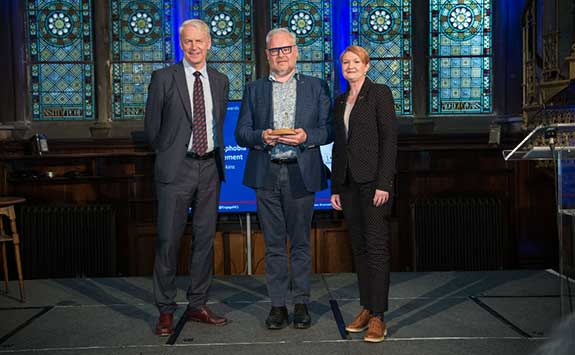 Peter Hopkins, Professor Chris Day and Suzanne Nestor-Robson