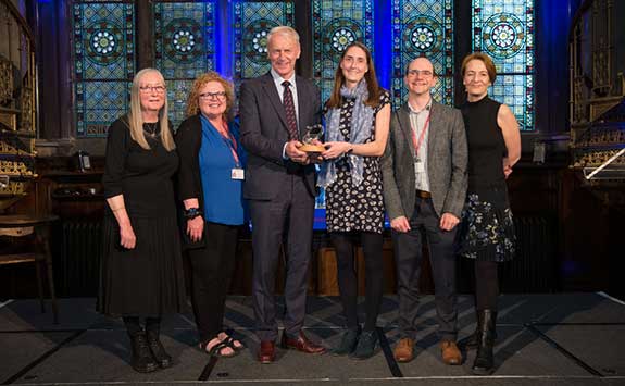 Dr Jane Nolan, Georgina Biddle, Professor Chris Day, Olivia Cameron, Gareth Miller, Professor Alison Shaw