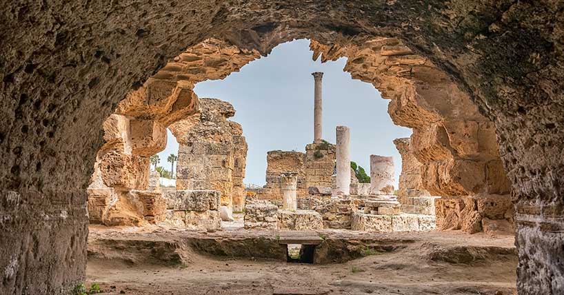 The ruins of Carthage, Tunisia.