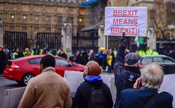 A Brexit protest.