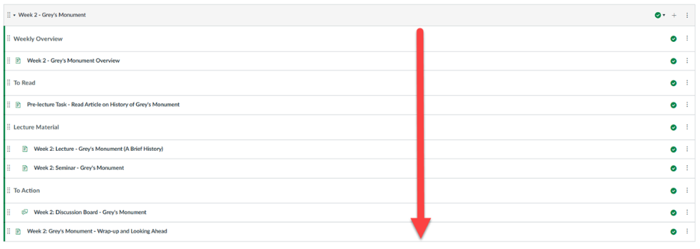 Screenshot of Inner Module Flow