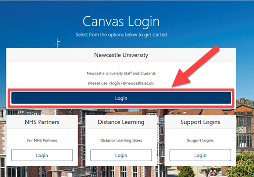 Canvas Logins Screen