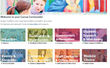 School Wide Community Home Page Screenshot