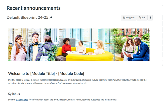 Screenshot of Canvas Blueprint Homepage