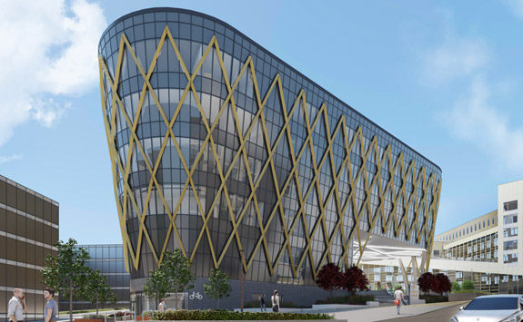 CGI image of The Catalyst building